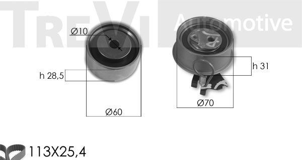 TREVI AUTOMOTIVE Hammashihnasarja KD1456